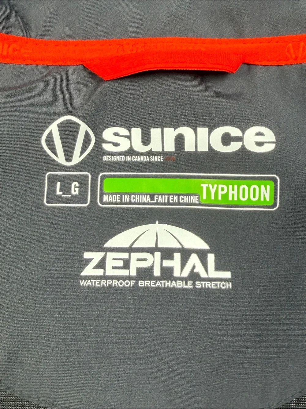 Sunice Typhoon Zephal Golf Rain Jacket Men L Medinah Country Club Waterproof